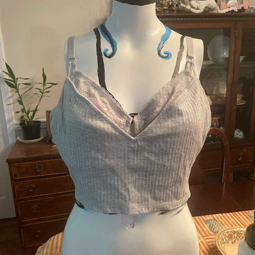 Gray NWOT aerie bralette